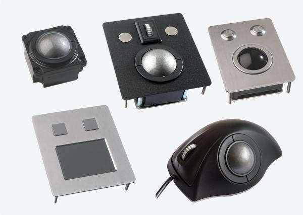 trackballs et touchpads industriels